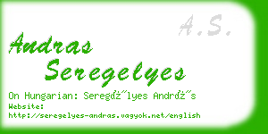 andras seregelyes business card